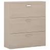 Armoire 3 tiroirs pour dossiers suspendus - haut. 120 cm (2 largeurs au choix) So Madrid