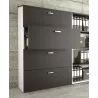 Armoire 3 tiroirs pour dossiers suspendus - haut. 120 cm (2 largeurs au choix) So Madrid