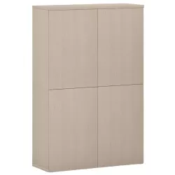 Armoire de rangement 4 portes fermeture à poussoir hauteur 158 cm (4 largeurs au choix) So Madrid