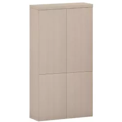 Armoire de rangement 4 portes fermeture à poussoir hauteur 196 cm (4 largeurs au choix) So Madrid