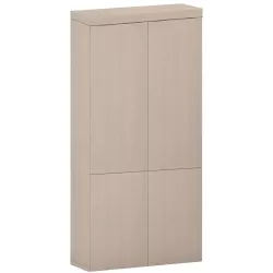 Armoire de rangement 4 portes fermeture à poussoir hauteur 235 cm (4 largeurs au choix) So Madrid