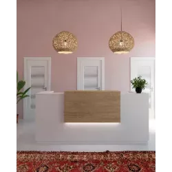 Banque d'accueil, de 144 cm à 184 cm, avec réhausse - So Ragol +