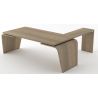 Bureau de Direction design Italien piètement extérieur avec retour extérieur So Luna