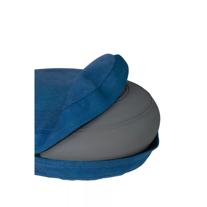 Coussin d'assise ergonomique bleu canard