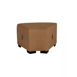 Pouf angulaire 1 place terre de sienne