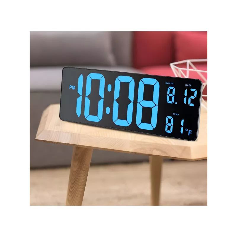 Horloge LCD murale/à poser