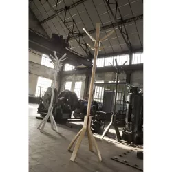 Porte manteau en bois foncé CAFÉ