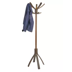 Porte manteau en bois foncé CAFÉ