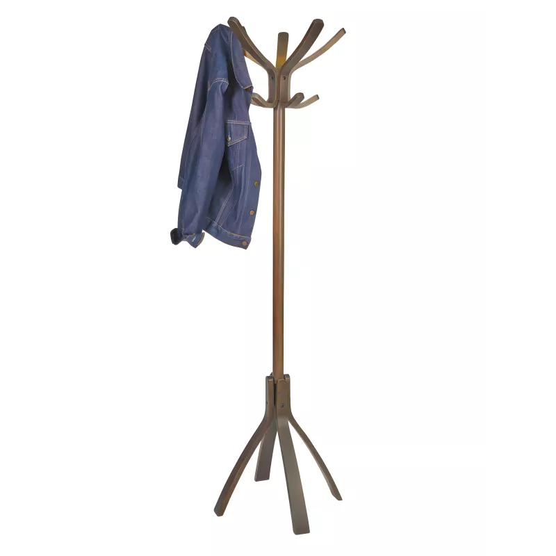 Porte manteau en bois foncé CAFÉ