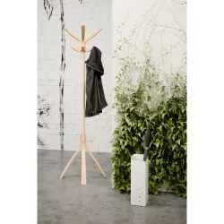 Porte manteau en bois clair CAFÉ