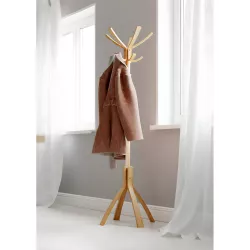 Porte manteau en bois clair CAFÉ