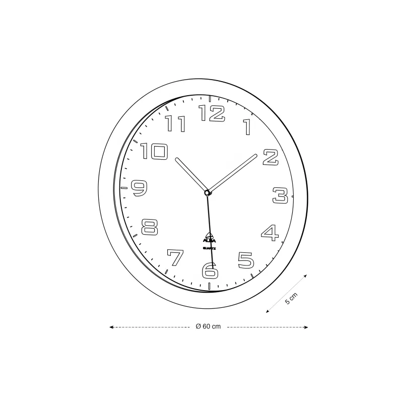 Horloge murale quartz géante