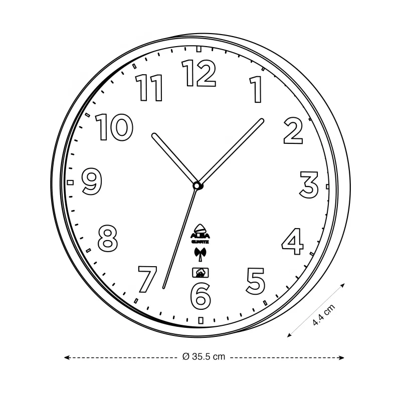 Horloge quartz d’extérieur radio pilotée