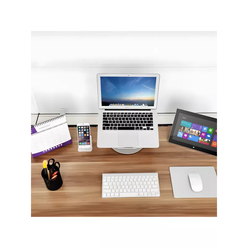 Support ergonomique rotatif pour pc portable