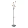 Porte manteau design gris clair & bois clair FESTY