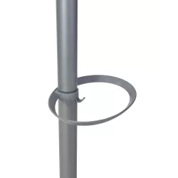 Porte manteau design gris clair & bois clair FESTY
