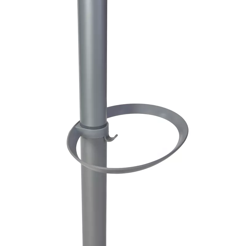 Porte manteau design gris clair & bois clair FESTY