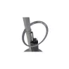 Porte manteau design gris clair & bois clair FESTY