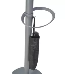 Porte manteau design gris clair & bois clair FESTY