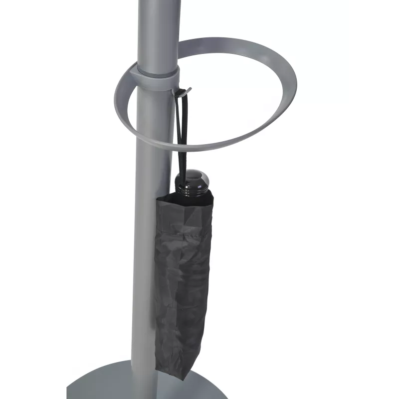 Porte manteau design gris clair & bois clair FESTY