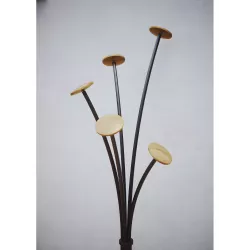Porte manteau design noir & bois clair FESTY