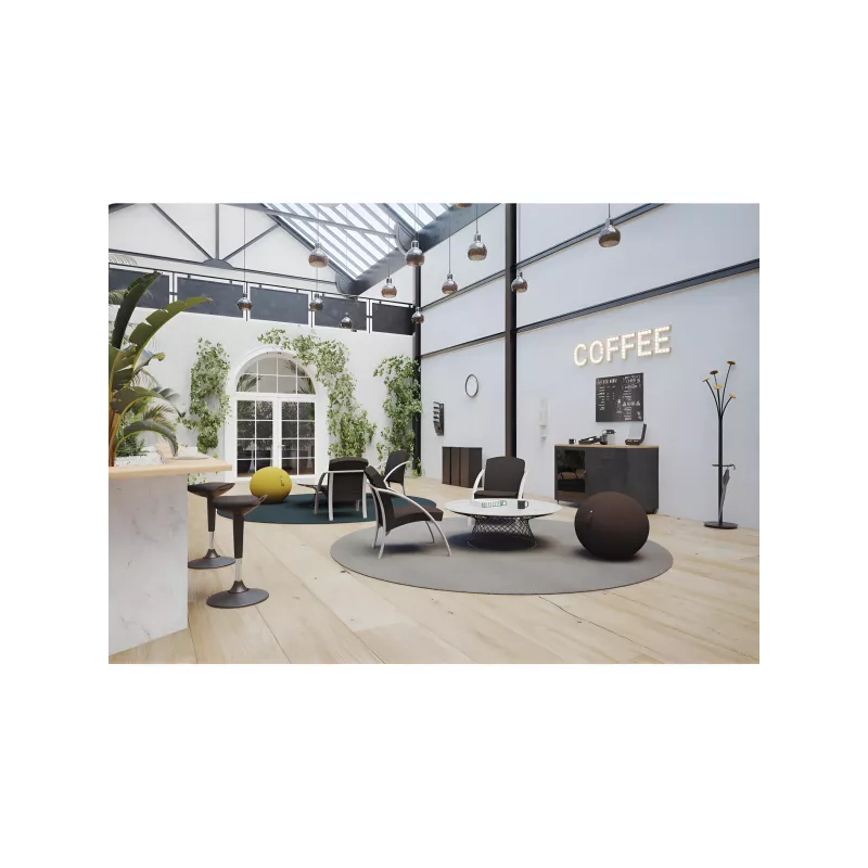 Porte manteau design noir & bois clair FESTY