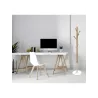 Porte manteaux design bois & blanc
