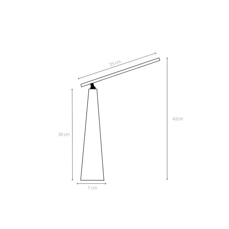 Lampe de bureau sans fil LED
