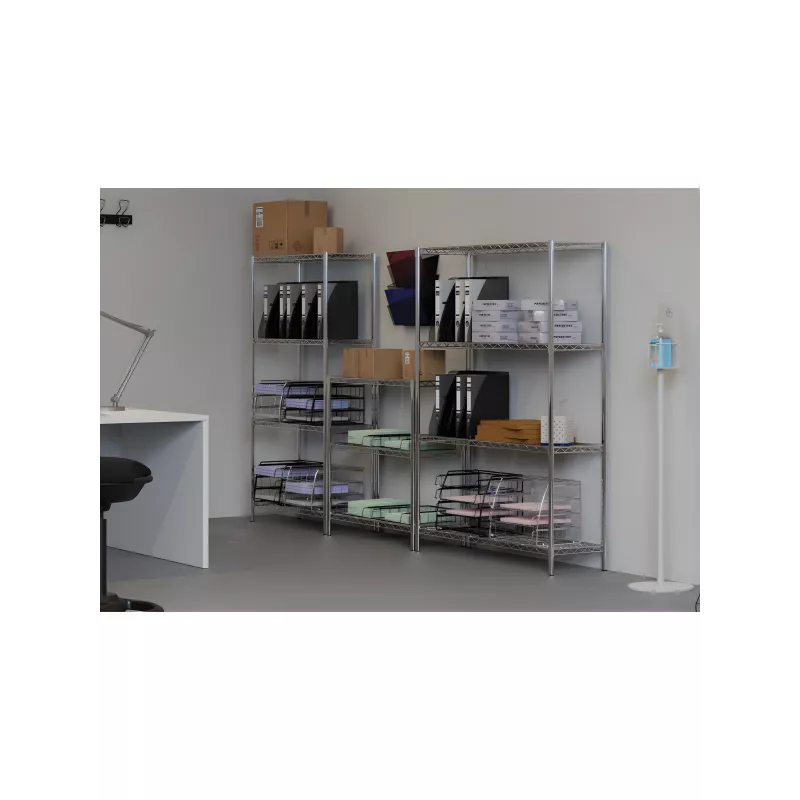 Etagère En Fil Chromé, Hauteur 1590mm