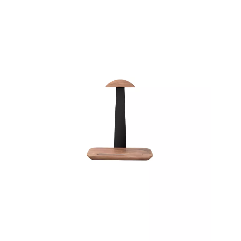 Support de casque - bois et aluminium