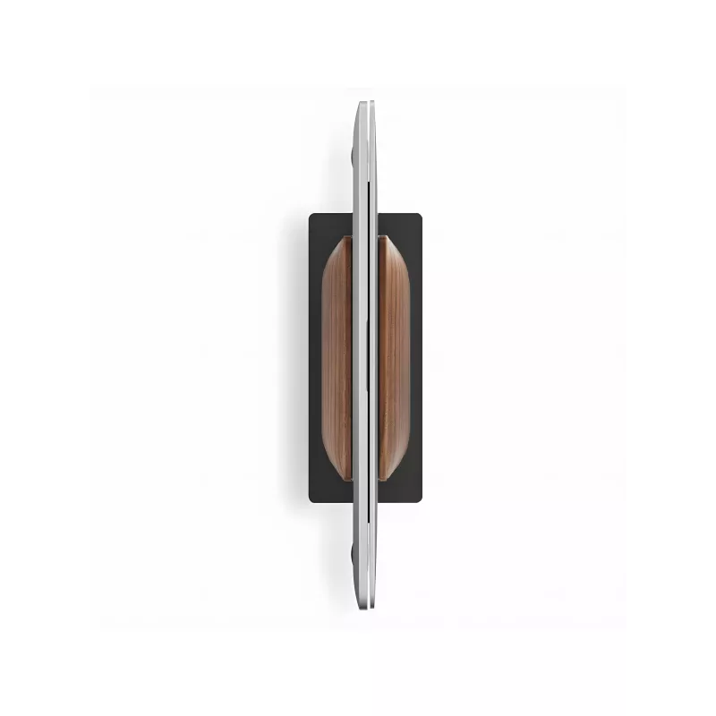 Support d'ordinateur/tablette en bois et aluminium noir