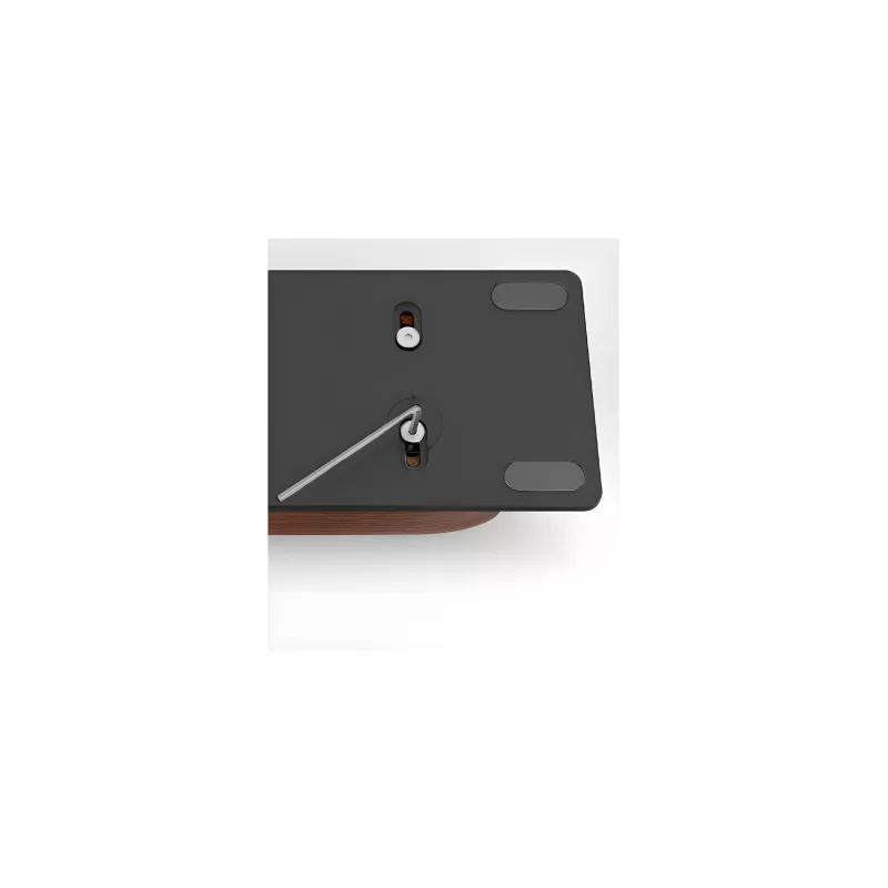 Support d'ordinateur/tablette en bois et aluminium noir
