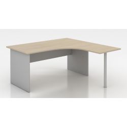 Bureau d'angle compact pied panneau avec retour So Vigo