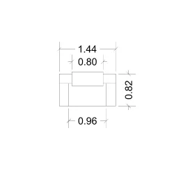 Banque d'accueil – 144 cm – réhausse 80 cm – So Ragol
