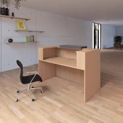 Banque d'accueil – 164 cm – réhausse 80 cm – éclairage LED – So Ragol