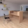 Banque d'accueil – 164 cm – réhausse 80 cm – éclairage LED – So Ragol