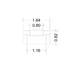 Banque d'accueil – 164 cm – réhausse 80 cm – éclairage LED – So Ragol