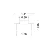 Banque d'accueil – 184 cm – réhausse 80 cm – éclairage LED – So Ragol