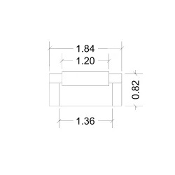 Banque d'accueil – 184 cm – réhausse 120 cm – éclairage LED – So Ragol