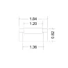 Banque d'accueil – 184 cm – réhausse 120 cm – éclairage LED – So Ragol