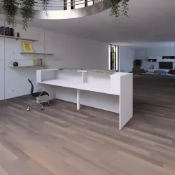 Banque d'accueil – 288 cm – 2 réhausses 80 cm – éclairage LED – So Ragol