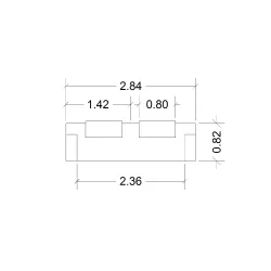 Banque d'accueil – 288 cm – 2 réhausses 80 cm – éclairage LED – So Ragol