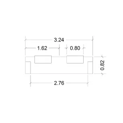 Banque d'accueil – 328 cm – 2 réhausses 80 cm – éclairage LED – So Ragol
