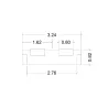 Banque d'accueil – 328 cm – 2 réhausses 80 cm – éclairage LED – So Ragol