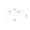 Banque d'accueil – 364 cm – 2 réhausses 80 cm – éclairage LED – So Ragol
