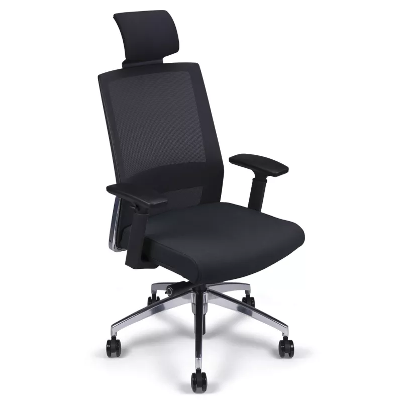 Siège de bureau synchrone avec appui-tête dossier résille So Milan