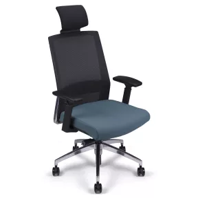 Siège de bureau synchrone avec appui-tête dossier résille So Milan