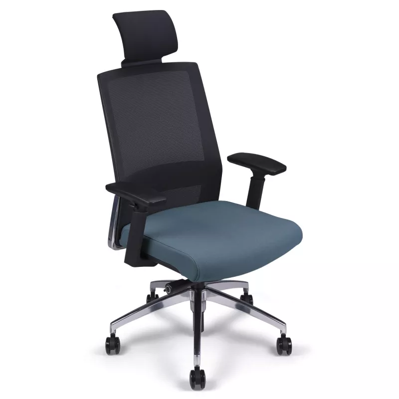 Siège de bureau synchrone avec appui-tête dossier résille So Milan
