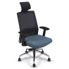 Siège de bureau synchrone avec appui-tête dossier résille So Milan