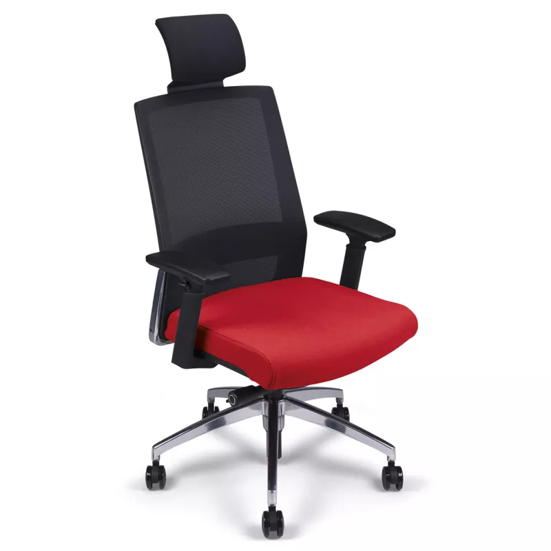 Siège de bureau synchrone avec appui-tête dossier résille So Milan